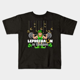 Saint Patty Shenanigan Lucky Leprechaun in Training Kids T-Shirt